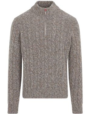 Kiton Cashmere Turtleneck Jumper - Grey