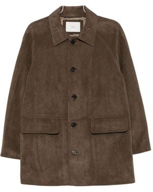 DUNST Synthetic Leather Jacket - Brown
