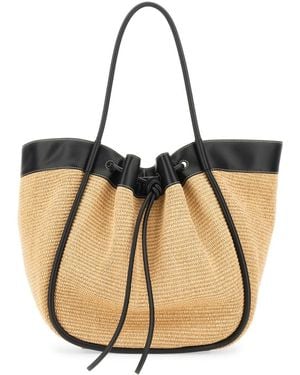 Proenza Schouler Xl Tote Bag With Ruffles - Natural