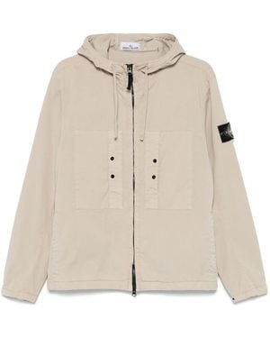 Stone Island Jacke Mit Kompass-Patch - Natur