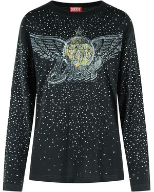 DIESEL Long Sleeve T-Shirt - Black