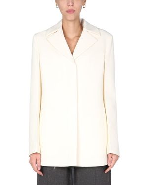 Jil Sander Tailored Blazer With Inverted Revers For - White