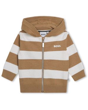 BOSS Tricot Cardigan - Natural