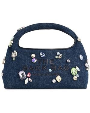 Marc Jacobs Marc Jacobs 'Mini Sack Gem' Cotton Bag - Blue