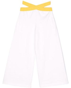 Fendi Wide Sweatpants - White