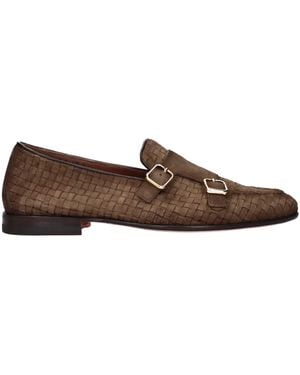 Santoni The Derby The Chess The Camo - Brown