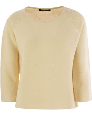 Weekend by Maxmara Wochenende Max Mara Addotto Baumwollgarnpullover - Natur
