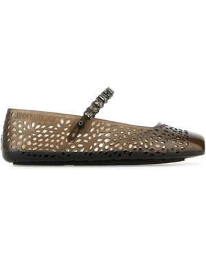 フラットシューズ Jimmy Choo Slate rubber The Jelly ballerinas Jimmy Choo Rubber The Jelly Ballerinas in Pink | Lyst