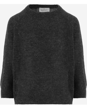 Bruno Manetti Jumper Alpaca And Wool - Black