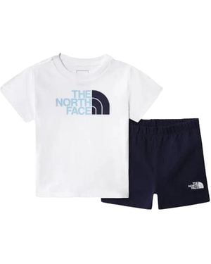 The North Face T Shirt With Shorts Set - Blue