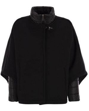 Fay Double Cape - Black