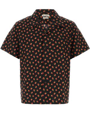 JW Anderson Jw Anderson Printed Poplin Shirt - Black
