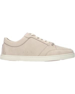 Louboutin Trainers Chambelin Leather - Natural