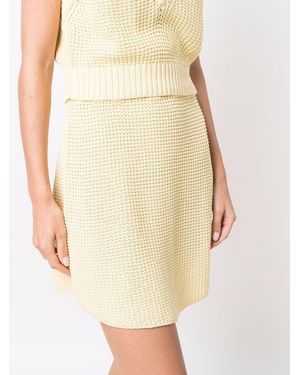 Rodebjer Gebreide Rok Van Biologisch Katoen Met Elastische Taille - Naturel