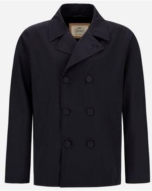 Herno Pea Coat - Blue