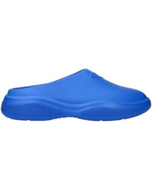 Prada Ciabatte E Zoccoli Mellow Uomo Gomma Blu/Azzurro - Blue