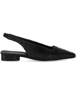 Halmanera Fold Slingback Ballet Flat Shoe - Black