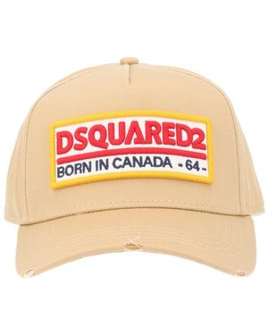 DSquared² Baseball Hat With Logo Patch - Orange