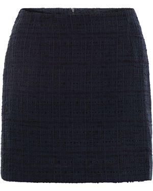 Tagliatore Tweed Korte Rok - Blauw
