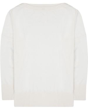 P.A.R.O.S.H. Sweater Linfa Wool Silk Cashmere Sweaters - White