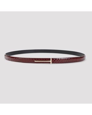 Tom Ford Python Belt - Rot