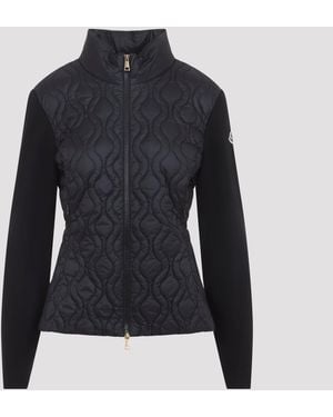 Moncler Stepp-Cardigan mit Reißverschluss - Blau