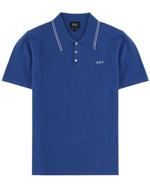A.P.C. Polo "Alex" Con Logo - Blue