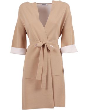 Kangra Cashmere Spolverino 2 Colori Con Cintura - Neutro