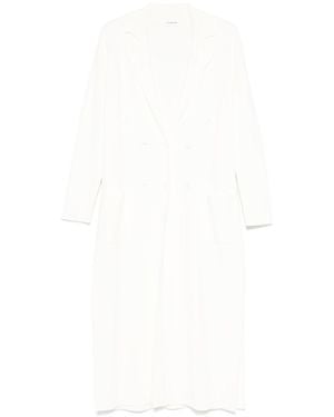 P.A.R.O.S.H. Cappotto A Doppio Petto Paroscino - Bianco