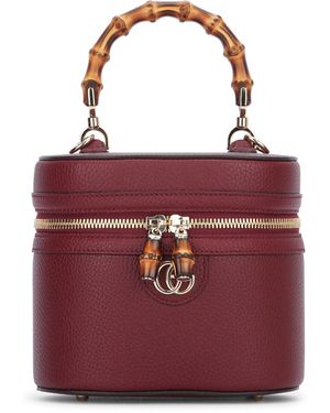 Gucci W.mini Bag mit Schulterpiuma -Kalb - Rot