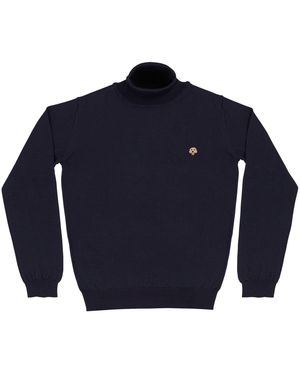 PELO FOUNDATION Collo Alto Merinos - Blu
