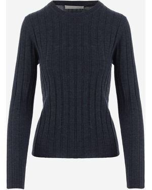 Allude Wool Sweater - Blue
