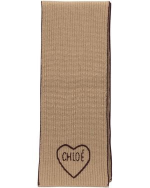Chloé "Encoeur" Scarf - Natural