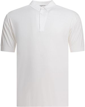 John Smedley Polo -Hemden - Weiß