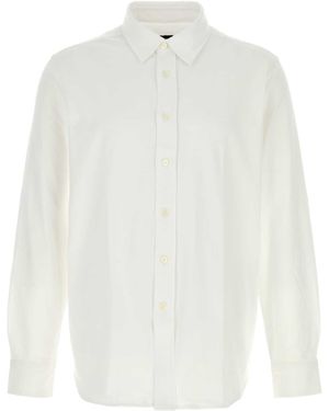 Brioni Shirt Sus Cotton Gassed - White