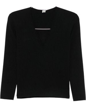 TOTEME V-Ausschnittpullover - Schwarz