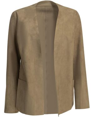 Salvatore Santoro Suede Blazer - Brown