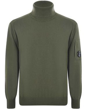 C.P. Company C.P. Firma Wollmischung Rollkragenpulse - Grün
