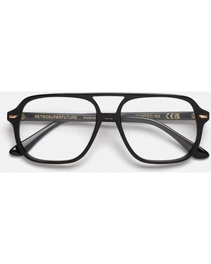 Retrosuperfuture Receptbril Nummer 152 Zwart Z7 X Zwart/transparant Unisex