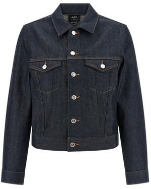 A.P.C. Denim Jackets - Blue