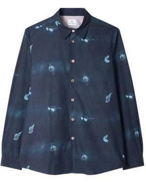 Paul Smith Heren Ls Regular Fit Overhemd - Blauw