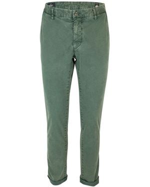 Mason's Chino in Cotone Elasticizzato Verde - Grün