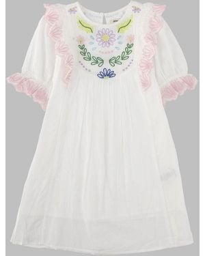 Bellerose Embroidery Dress - White