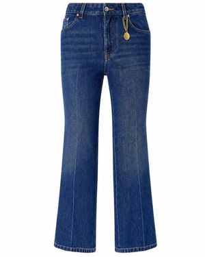 Stella McCartney Stella McCartney verkürzte Kick-Jeans - Blau