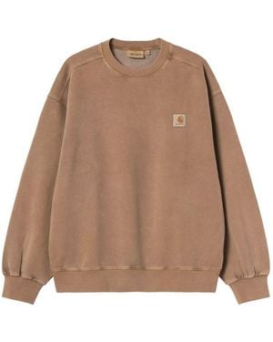 Carhartt Logo Cotton Sweatshirt - Natural