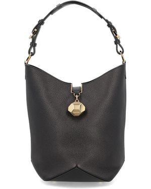 Lanvin Calf Leather Shoulder Bag - Black