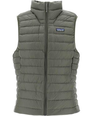 Patagonia "ripstop En Down P Het Vaded - Grijs