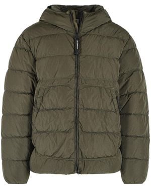 C.P. Company 'Chrome-R' Polyamide Down Jacket - Green