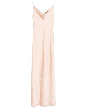 Norma Kamali Maria Slip Gown Dress - Pink