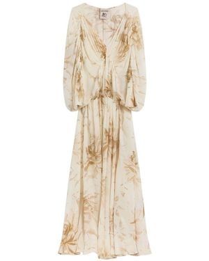 Semicouture Veronica Long Dress - Natural